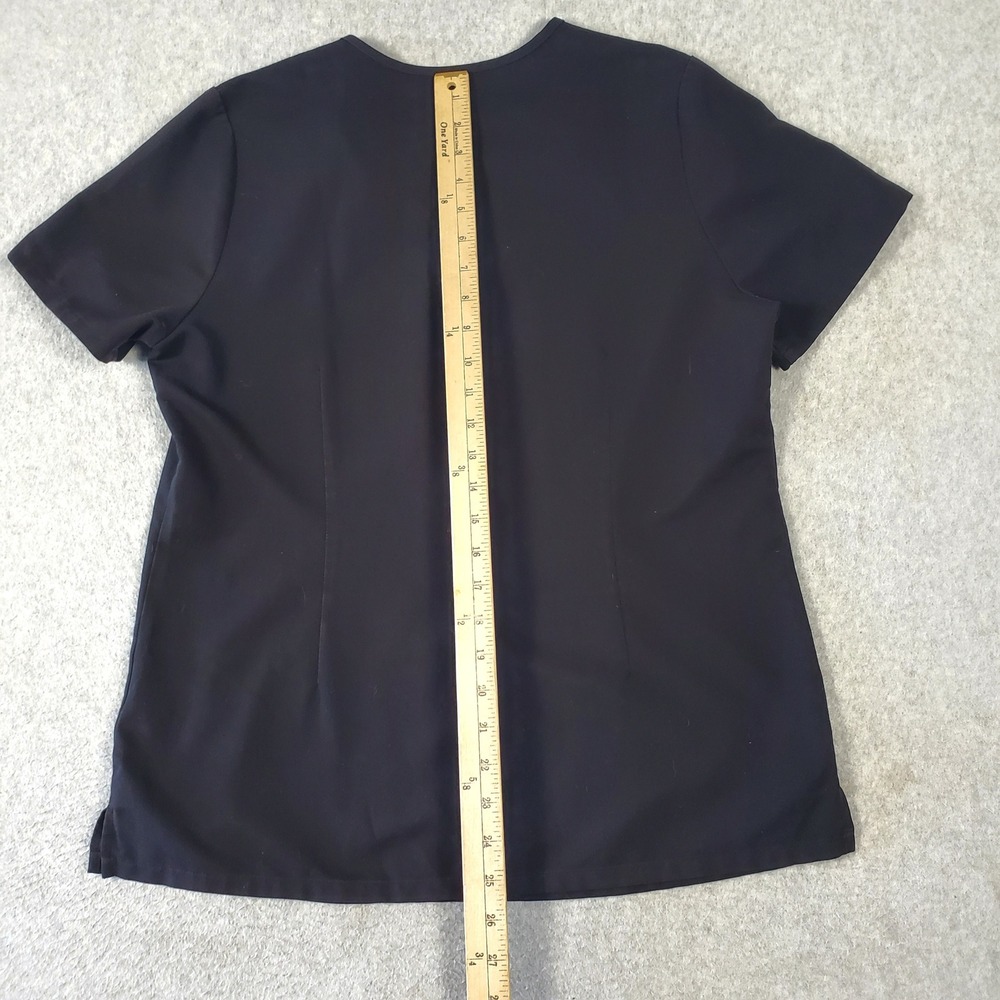 Figs Catarina Technical Collection V-Neck Scrub Top Black Women's Medium - Picture 8 of 10
